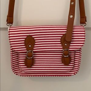 Striped Cross Body Purse